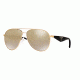 Prada TRIANGLE PR53QS Single Vision Prescription Sunglasses PR53QS-ZVN2G2-60 - Lens Diameter 60 mm, Frame Color Pale Gold