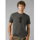 prAna Bear Squeeze Journeyman 2 T-Shirt, Charcoal Heather, Large, 1966821-001-ST-L