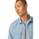 prAna Lost Sol Long Sleeve Shirts - Mens, Chambray Heather, S, 1972361-401-SL-S