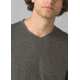 prAna V-Neck T-Shirt, Charcoal Heather, Large, 1965421-003-ST-L