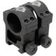 Precision Reflex 1in Aluminum Rings, Extra High, Black, 01-001-04