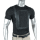 Premier Body Armor Everyday Armor T-Shirt w/ Two Level IIIA Armor Panels, 7.75x12.75 inch, Black, 4XL, EAT-BLACK-4XL-SP-9099