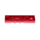 Presma 2 Pcs 3 Slot 1 7 Slot Picatinny Rail Section Kit for M-LOK Style Slots, with Sling Swivel Adapter, Red, RLMLk1-R