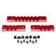 Presma 2 Pcs 3 Slot 1 7 Slot Picatinny Rail Section Kit for M-LOK Style Slots, with Sling Swivel Adapter, Red, RLMLk1-R
