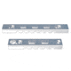 Presma 2 Pcs 5 Slot 1 7 Slot Picatinny Rail Section Kit for M-LOK Style Slots, with Sling Swivel Adapter, Silver, RLMLK2-S