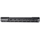 Presma 223/5.56 Super Light M-LOK Free Float Handguard w/Partial Top Rail, 15 in, Black, UMMARA15