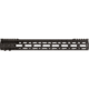 Presma 223/5.56 Super Light M-LOK Free Float Handguard w/Partial Top Rail, 15 in, Black, UMMARA15