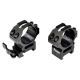 Presma 30mm Quick Release Medium Profile Scope Rings for Picatinny/Weaver Rails, Black, PRWG030