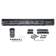 Presma AR-10 LR 308 Super Light M-LOK Series Free Float Handguards, 15in DPMS Low Profile, Black, M38M/L15
