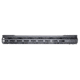 Presma AR-10 LR 308 Super Light M-LOK Series Free Float Handguards with Partial Top Rail, 17in DPMS Low Profile, Black, M38MP/L17