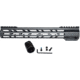 Presma AR-15 M-LOK Free Float Handguard, 13 in, Black, MMARE13