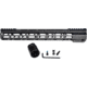 Presma AR-15 M-LOK Free Float Handguard, 17 in, Black, MMARE17