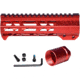 Presma AR-15 M-LOK Free Float Handguard, 7 in, Red, MMARE7R