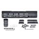 Presma AR-15 Super Light M-LOK Series Free Float Handguards with Partial Top Rail, 10in, Black, MARMP10