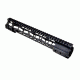 Presma Jackal Series Super Slim Free Float Hand Guard Rail Mount for .223/5.56, Black, 12 in PRJA031