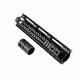 Presma Kangaroo Series AR Style Free Float Handguard Quad Rail Mount, Black, 10 in PRKA021
