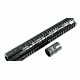 Presma Kangaroo Series AR Style Free Float Handguard Quad Rail Mount, Black, 12 in PRKA031
