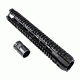 Presma Kangaroo Series AR Style Free Float Handguard Quad Rail Mount, Black, 12 in PRKA031