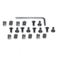 Presma M-LOK Replacement T Nut &amp; Screw Set, 10 pcs, Black, ML-NS