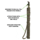 Primos Hunting Scabbard for Gen 3 Trigger Sticks, Tall, Coyote Tan, 65820
