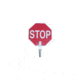 Pro-Line Traffic Safety 18inch Paddle Sign - Stop/stop - PS02