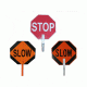 24â€ sign engineer grade sheeting with 81â€ handle  STOP/SLOW