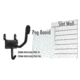 Pro-Shot Pro-Shot Horizontal Long Gun Display, Slatwall/Pegboard, 10-Pack, HGD-SLAT/PEG-10, Black, HGD-SLAT/PEG-10