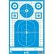 Pro-Shot Splatter Shot 12 x 18 Tactical Precision Target - Pistol/Rifle/Shotgun Heavy Tag Paper, Blue, White, Pack of 8 TACTPREC-BLUE-8PK