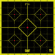 Pro-Shot Splatter Shot 8in Green Sight-In Target - Peel &amp; Stick - 6 Pack, 8SI-GREEN-6PK