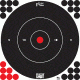 Pro-Shot Pro-Shot Splatter Shot Bullseye Targets Peel And Stick 12 Inch White 12 Pack, White, 12B-WHTE-12PK
