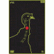 Pro-Shot Pro-Shot Splatter Shot Pre Hunt Targets Heavy Tag Paper Turkey 8 Pack, Green, Black, PH-TURKEY-8PK