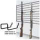 Pro-Shot Pro-Shot Vertical Long Gun Display, 10-Pack, VERTGD-10, Black, VERTGD-10