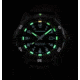 ProTek Carbon USMC Dive Watch, Carbon Case/Black Dial/Black Strap, One Size, PT1011