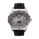 ProTek Steel Dive Watch, SS Case/Silver Dial/Black Strap, One Size, PT2004