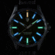 ProTek Titanium Field Watch, Titanium Case/Blue Dial/Dark Tan Strap, One Size, PT3003