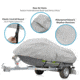 Pyle Armor Shield Personal Watercraft Cover 139-inch to 145-inch, Gray, 139 to 145, PCVJS14