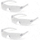 Pyramex Alair Safety Glasses - Clear Lens, Clear Frame, Pack of 3