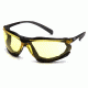 Pyramex Black frame/ Amber anti-fog lens SB9330ST