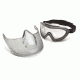 Capstone Goggles w/Clear Shield, Clear Anti-Fog Dual Lens