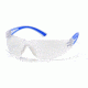Pyramex Cortez Safety Glasses Clear Lens Navy Temples Frame Sn3610s