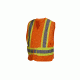 CSA Lumen-X Vest w/Contrasting Reflective Tape, Hi-Vis Orange, Med-XL