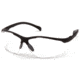 Pyramex Gravex Safety Glasses w/Clear Lens, Black SB8910S