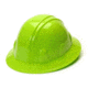 Pyramex HP24131 Hard hat - Full Brim Style 4 Point Ratchet Suspension, Hi Viz Green