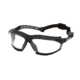 Pyramex Isotope Safety Glasses w/Clear H2MAX Anti-Fog Lens, Black, GB9410STM