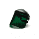 Polyethylene Faceshield, .04in Thick, w/Dark Green Tint, Black