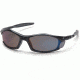 Pyramex Solara Safety Glasses - Blue Mirror Lens, Black Frame SB4375D