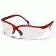 Pyramex Venture II Safety Glasses - Clear Lens, Maroon Frame SMM1810S