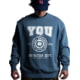 Q YQU Swag Crewneck Sweatshirt, State Blue, Large, SWAG-SWTSHRT-CRWNCK-YQU-L