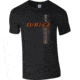 Qad T-Shirts - Mens, Black/Orange, Small, T-SHIRTS-M-BO-S
