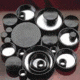 Qorpak Black Phenolic Screw Caps, Pulp/Tinfoil Liner, Qorpak 5117/12